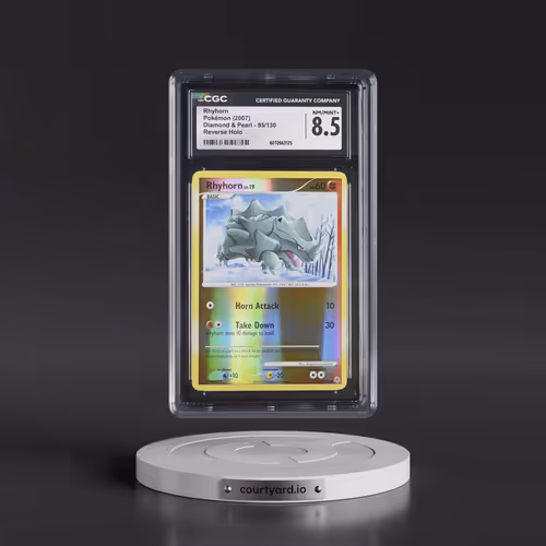 2007 Diamond & Pearl #95/130 Rhyhorn - Reverse Holo (CGC 8.5 NM-MT+)