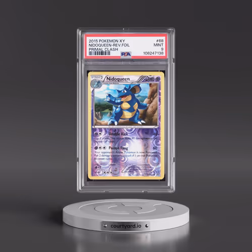 2015 Pokémon XY Primal Clash #68 Nidoqueen - Reverse Foil (PSA 9 MINT)