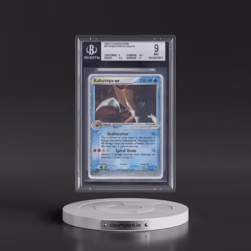 2003 EX Sandstorm (2003 Copyright, w/ "e" Symbol) #97 Kabutops ex - Holo (BGS 9 MINT)