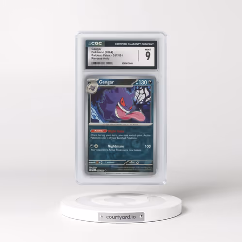 2024 Pokémon Paf EN-Paldean Fates #057 Gengar - Reverse Holo (CGC 9 MINT)