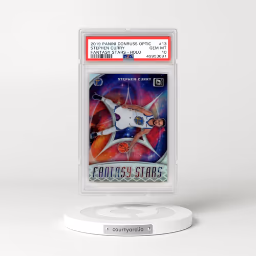 2019 Panini Donruss Optic Fantasy Stars #13 Stephen Curry - Holo (PSA 10 GEM MINT)