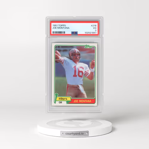 1981 Topps #216 Joe Montana (PSA 3 VG)