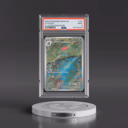 2023 Pokémon Mew EN-151 #167 Ivysaur - Illustration Rare (PSA 9 MINT)