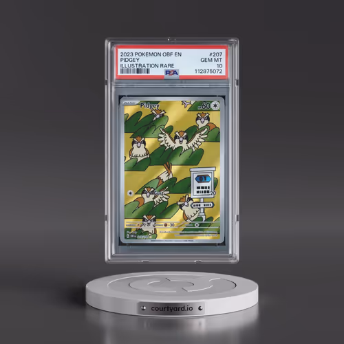 2023 Pokémon Obf EN-Obsidian Flames #207 Pidgey - Illustration Rare (PSA 10 GEM MINT)