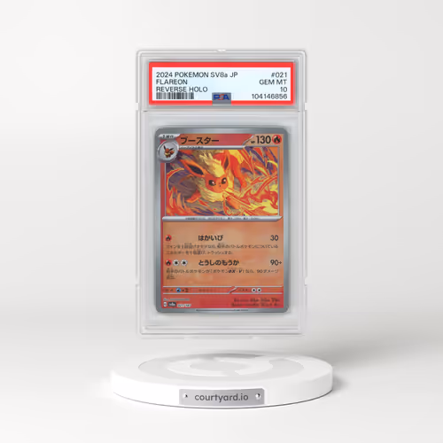 2024 Pokémon Sv8a-Terastal Fest EX #021 Flareon - Reverse Holo (PSA 10 GEM MINT)