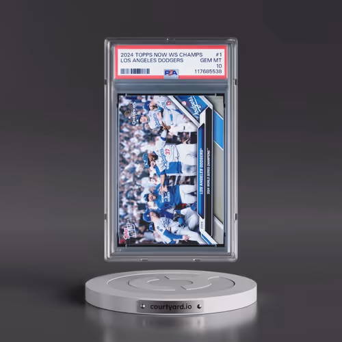 2024 Topps Now los Angeles Dodgers World Series Champions #1 Los Angeles Dodgers (PSA 10 GEM MINT)