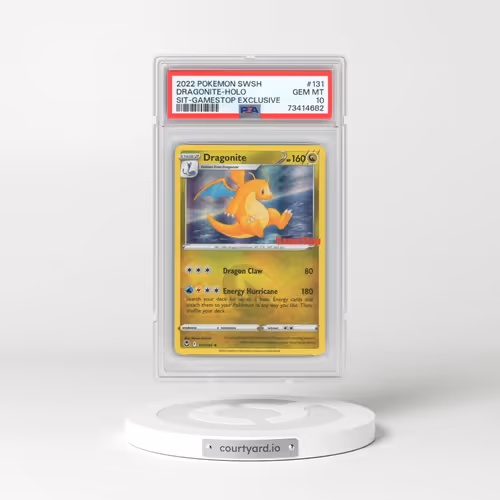 2022 Pokémon Sword & Shield Silver Tempest #131 Dragonite - Holo Gamestop Exclusive (PSA 10 GEM MINT)