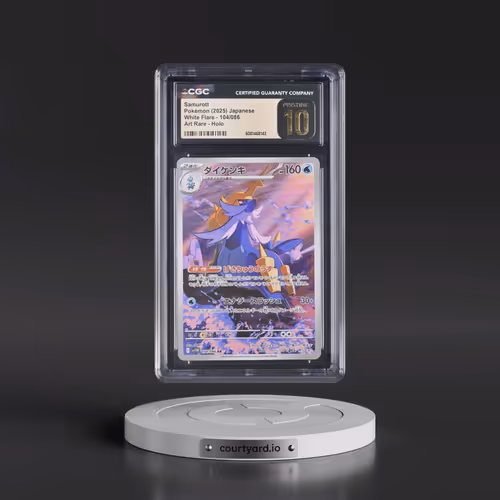 2025 White Flare - sv11W #104/086 Samurott - Art Rare Holo (CGC 10 PRISTINE)