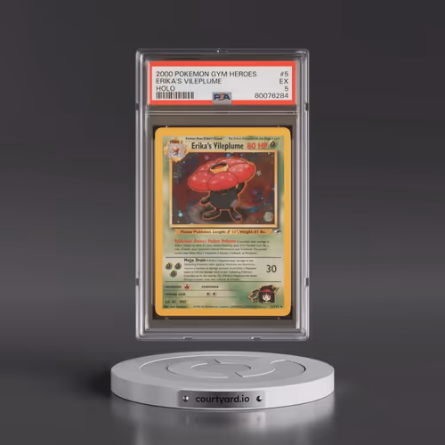 2000 Pokémon Gym Heroes #5 Erika's Vileplume - Holo (PSA 5 EX)