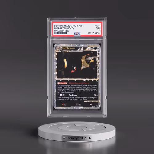 2010 Pokémon Heartgold & Soulsilver Undaunted #86 Umbreon - Holo (PSA 3 VG)