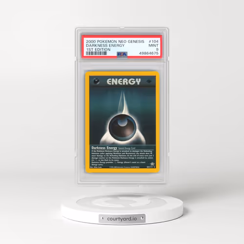 2000 Pokémon Neo Genesis #104 Darkness Energy - 1st Edition (PSA 9 MINT)