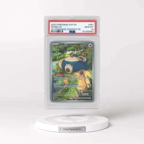 2023 Pokémon Svp EN-SV Black Star Promo #051 Snorlax - 151 Pokemon Center Elite Trainer Box (PSA 10 GEM MINT)