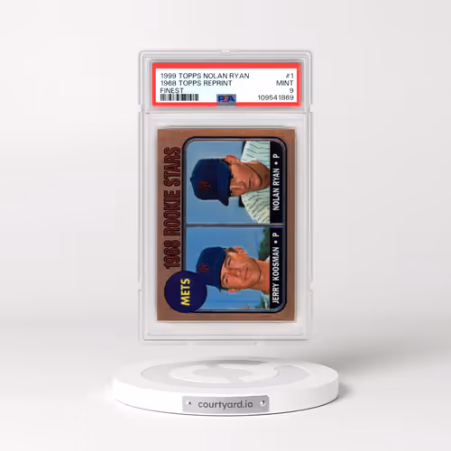 1999 Topps Nolan Ryan #1 1968 Topps Reprint - Finest (PSA 9 MINT)