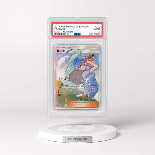 2018 Pokémon Sun & Moon Lost Thunder #210 Kahili - Full Art (PSA 9 MINT)