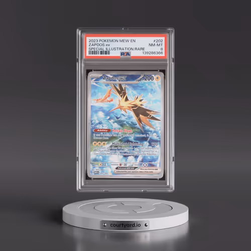 2023 Pokémon Mew EN-151 #202 Zapdos EX - Holo Special Illustration Rare (PSA 8 NM-MT)