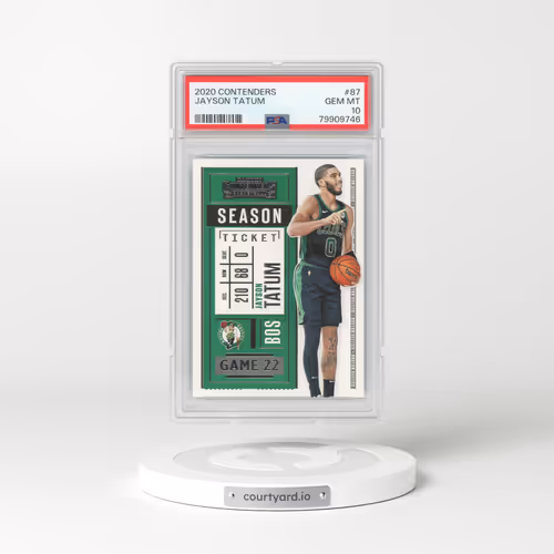 2020 Panini Contenders #87 Jayson Tatum (PSA 10 GEM MINT)