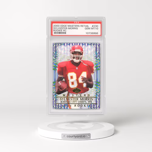 2000 Collector's Edge Masters Retail #230 Sylvester Morris - Rookie RC (PSA 10 GEM MINT)