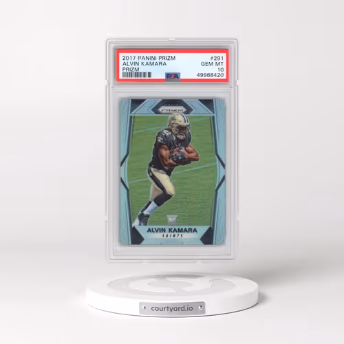 2017 Panini Prizm #291 Alvin Kamara - Prizm (PSA 10 GEM MINT)