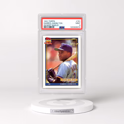 1991 Topps Desert Shield #781 Darryl Hamilton (PSA 9 MINT)