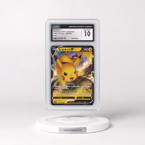 2021 VMAX Climax #045/184 Pikachu V - Holo (CGC 10 GEM MINT)