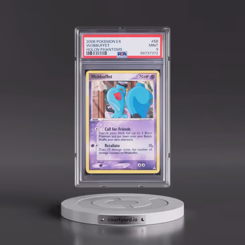 2006 Pokémon EX Holon Phantoms #56 Wobbuffet (PSA 9 MINT)