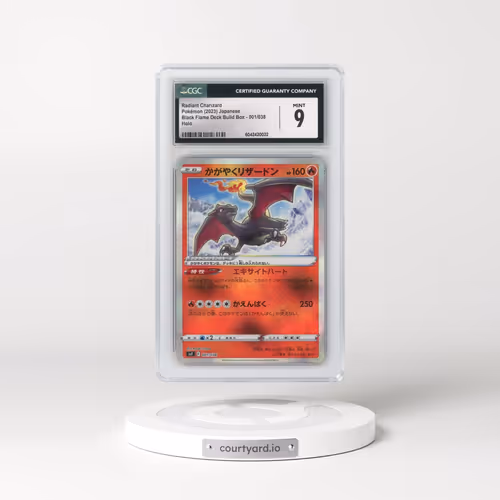 2023 Ruler of the Black Flame Deck Build Box #001/038 Radiant Charizard - Holo (CGC 9 MINT)