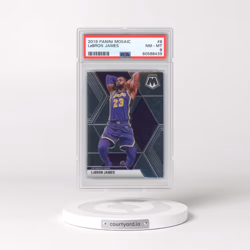 2019 Panini Mosaic #8 LeBron James (PSA 8 NM-MT)