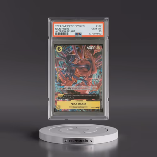 2024 One Piece OP09-Emperors in the New World #107 Nico Robin - Alternate Art (PSA 10 GEM MINT)