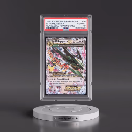 2021 Pokémon Celebrations Classic Collection #76 M Rayquaza EX - Holo (PSA 10 GEM MINT)
