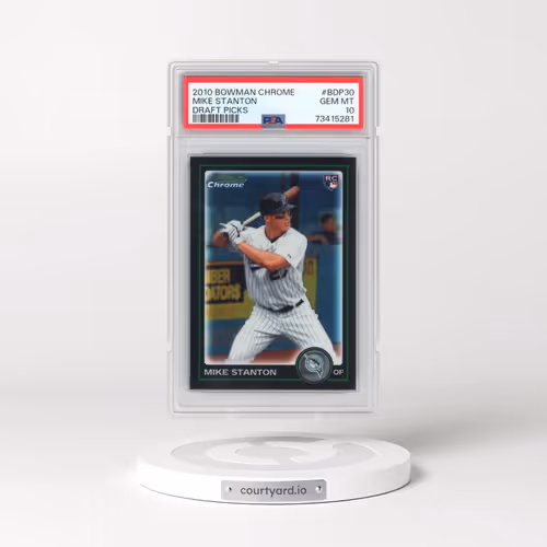 2010 Bowman Chrome Draft Picks #BDP30 Mike Stanton (PSA 10 GEM MINT)