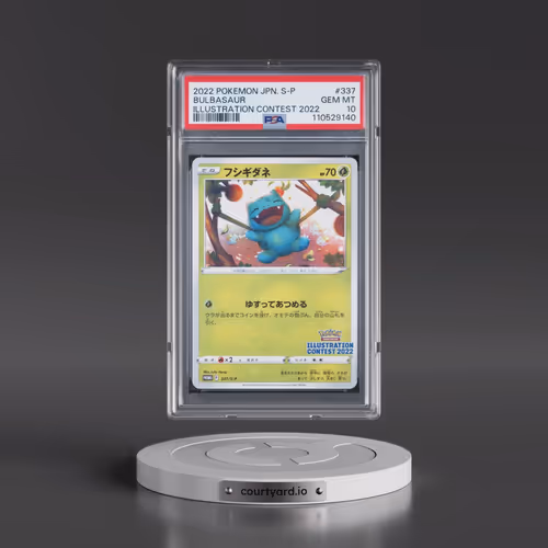 2022 Pokémon S Promo #337 Bulbasaur - Illustration Contest 2022 (PSA 10 GEM MINT)