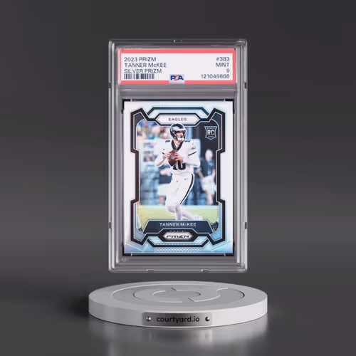 2023 Panini Prizm #383 Tanner McKee - Silver Prizm (PSA 9 MINT)