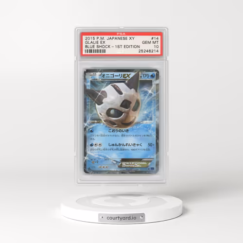 2015 Japanese Blue Shock #14 Glalie EX - 1st Edition Holo (PSA 10 GEM MINT)