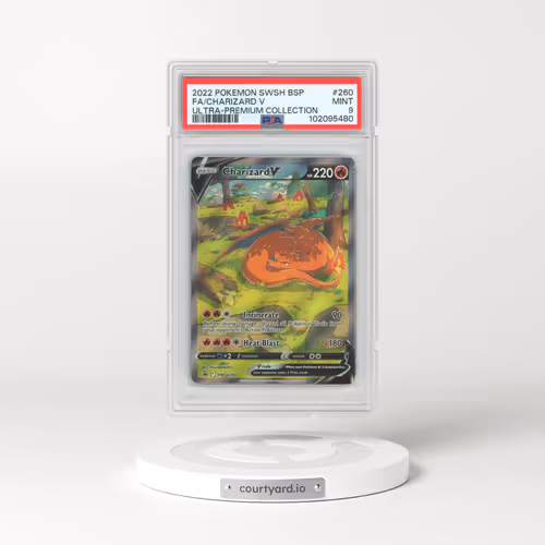 2022 Pokémon Swsh Black Star Promo #260 Charizard V - Holo Full Art Sword & Shield Ultra-Premium Collection-Charizard (PSA 9 MINT)