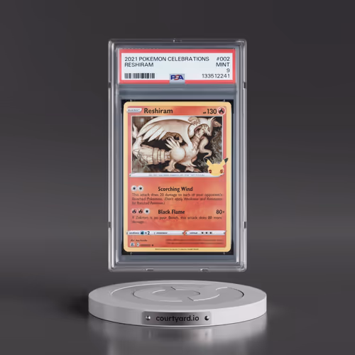 2021 Pokémon Celebrations #002 Reshiram (PSA 9 MINT)