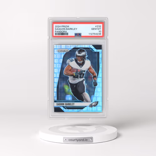 2024 Panini Prizm #232 Saquon Barkley - Pandora (PSA 10 GEM MINT)