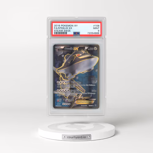 2016 Pokémon XY Steam Siege #108 Steelix EX - Holo Full Art (PSA 9 MINT)