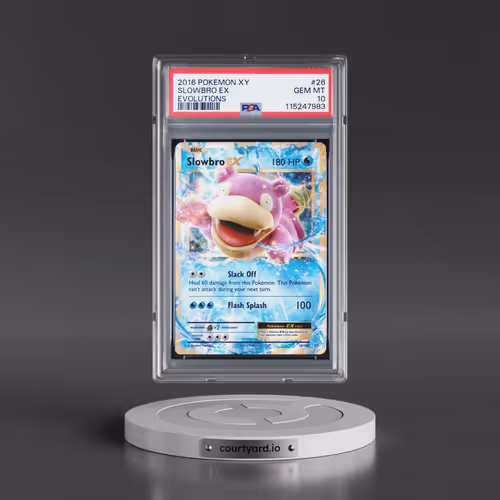 2016 Pokémon XY Evolutions #26 Slowbro EX - Holo (PSA 10 GEM MINT)