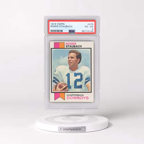 1973 Topps #475 Roger Staubach (PSA 4 VG-EX)
