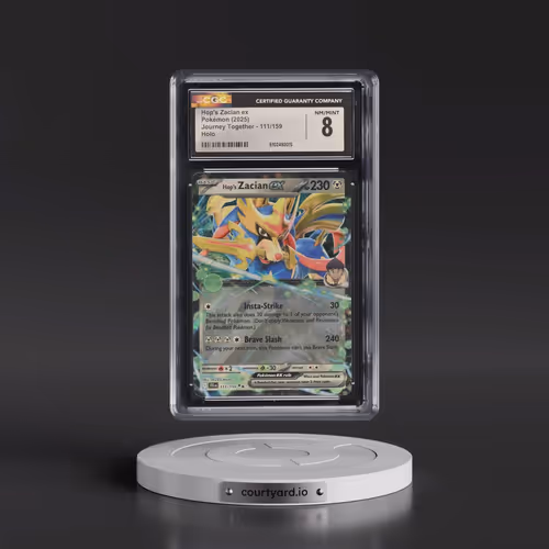 2025 Pokémon Jtg EN-Journey Together #111 Hop's Zacian EX - Holo (CGC 8 NM-MT)