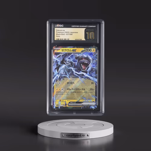 2025 Black Bolt - sv11B #037/086 Zekrom ex - Holo (CGC 10 PRISTINE)