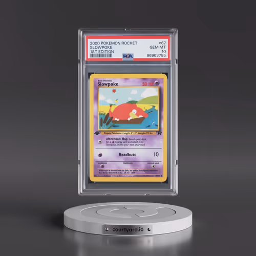 2000 Pokémon Rocket #67 Slowpoke - 1st Edition (PSA 10 GEM MINT)