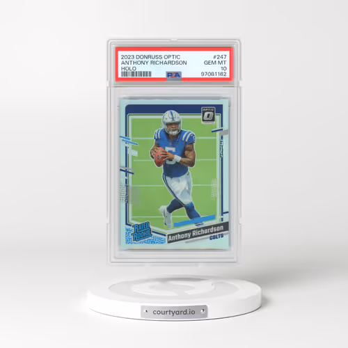 2023 Panini Donruss Optic #247 Anthony Richardson - Holo (PSA 10 GEM MINT)