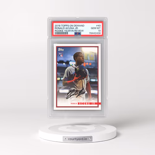 2018 Topps on Demand Rookie Year in Review #40 Ronald Acuna Jr. (PSA 10 GEM MINT)