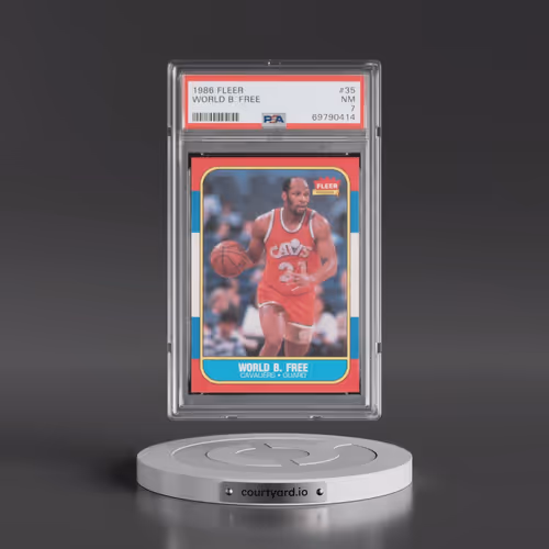 1986 Fleer #35 World B. Free (PSA 7 NM)