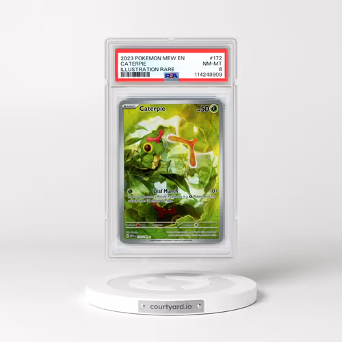 2023 Pokémon Mew EN-151 #172 Caterpie - Illustration Rare (PSA 8 NM-MT)