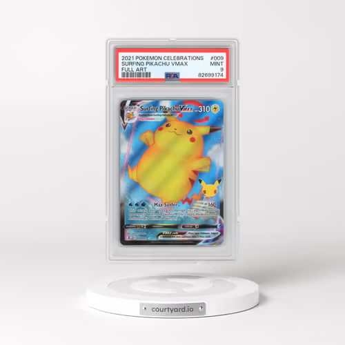 2021 Pokémon Celebrations #009 Surfing Pikachu Vmax - Full Art (PSA 9 MINT)