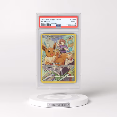 2022 Pokémon Sword & Shield Brilliant Stars #TG11 Eevee - Full Art (PSA 9 MINT)