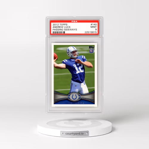2012 Topps #140 Andrew Luck - Passing Sideways (PSA 9 MINT)
