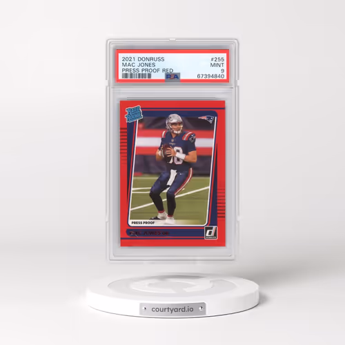 2021 Panini Donruss #255 Mac Jones - Press Proof Red (PSA 9 MINT)